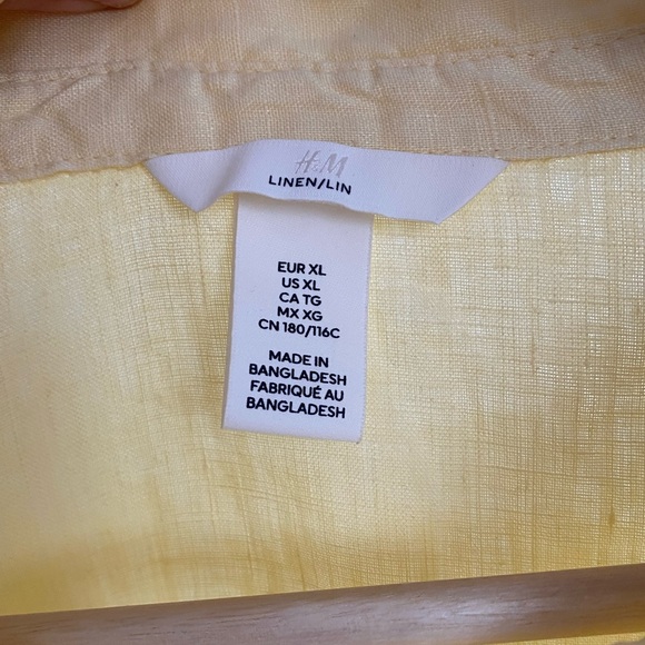 H&M Linen Baby Yellow Tunic 💛 - Picture 3 of 3